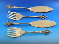 Renaissance Christofle Cardeilhac Vermeil 950 Silver Flatware Service Set 147 pc