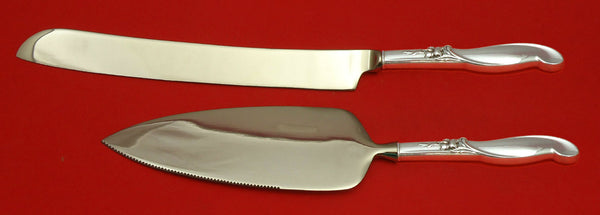 Silver Melody by International Sterling Silver Wedding Cake Set Srvr 2pc Custom