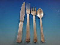 Bernadotte by Georg Jensen Silverplated Flatware Set For 8 Service 48 Pieces