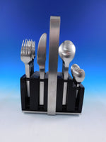 Neo Country by Carl Mertens Stainless Steel Flatware set 24 pcs w/ Caddy Modern