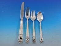 Royal Danish by International Sterling Silver Flatware Set 12 Service 142 pieces