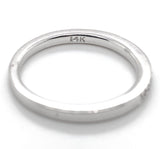 14k White Gold Scott Kay Genuine Natural Diamond Wedding Band Size 6.5 (#J6907)