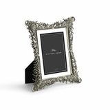 Michael Aram Antique Nickelplate Plume Convertible 4x6/5x7 Picture Frame New