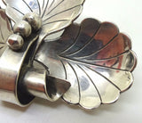 Large La Paglia Sterling Leaf Pin #133 (#J3626)