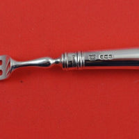 Rat Tail English Sterling Silver Fruit Fork HH AS with Smooth Pistol Handle 6"