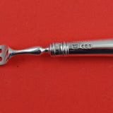 Rat Tail English Sterling Silver Fruit Fork HH AS with Smooth Pistol Handle 6"