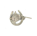 Sterling Horse Pin with Horseshoe (#J5378)