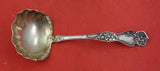 Cherry Blossom by Blackinton Sterling Silver Gravy Ladle GW 7" Antique