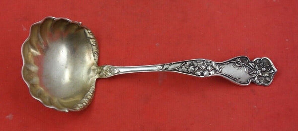 Cherry Blossom by Blackinton Sterling Silver Gravy Ladle GW 7" Antique