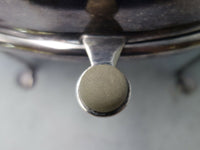 English Silver on Copper Warming Dome with Stand c. 1800 8" x 1 1/2" (#5978)