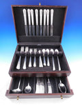 Orchid by International Sterling Silver Flatware Set for 8 Service 68 pcs Dinner