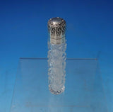 Sterling Silver and Cut Crystal Perfume Bottle c.1920 4 1/4" (#5381)