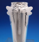 Christofle Silverplate Vase with Dragonfly in Original Box 6" x 3" (#8163)