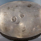 Dutch .833 Silver Box with Band of Stamped Design 1 5/8" x 1 3/8" (#6693)