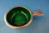 Bernadotte by Georg Jensen Sterling Silver Salt Dip with Green Enamel #9 (#1544)