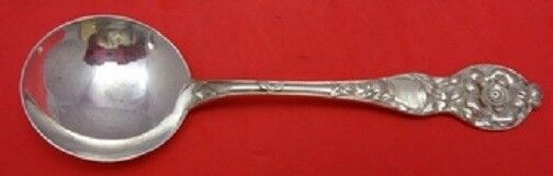 Wild Rose By Watson Sterling Silver Bouillon Soup Spoon 5 1/4"
