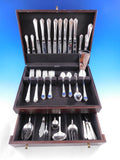 Lotus by Watson-Wallace Sterling Silver Flatware Service for 8 Set 55 pieces