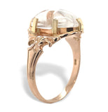 10k Rose Gold 3.70ct Genuine Natural Moonstone Ring Size 7 Jewelry (#J5841)