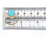 Antique 10k Rose Gold 3.29 Carat Genuine Natural Turquoise Ring Size 7. 5 #J6561