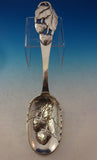 Carl Nielsen Danish Sterling Silver Berry Spoon with Strawberries in Bowl 10"