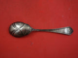 Cleopatra by Schulz and Fischer Sterling Silver Preserve Spoon Bright Cut 7"
