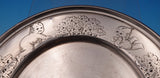 Matthews Co Sterling Silver Child's Set 2pc Plate Bowl Acid Etched Kewpies #9030