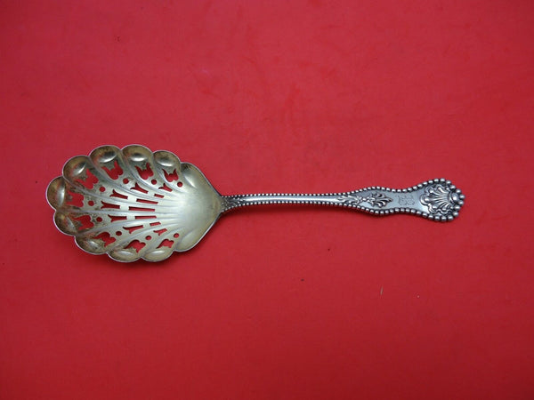 Charles II by Dominick and Haff Sterling Silver Ice Spoon Gold Washed 8 3/4"