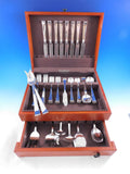 Modern Georgian by Allan Adler Sterling Silver Flatware Set Service 57 pc Dinner
