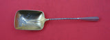 Twist #127 by Towle Sterling Silver Preserve Spoon GW Brite-Cut leaves 7 1/4"