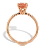 14k Rose Gold 1.45 Carat Genuine Natural Oregon Sunstone Ring 7 1/2 (#J7555)