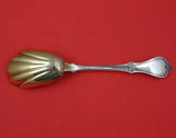 Ivy by John L. Westervelt Sterling Silver Berry Spoon Gold Washed 8 1/4" Serving