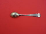 Lap Over Edge Mixed Metals by Tiffany Sterling Demitasse Spoon w/ flowers 4 3/8"