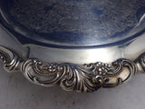 Grande Baroque by Wallace Silverplate Cake Stand Lazy Susan Style w/Base (#8642)