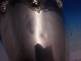 Italian Sterling Silver Large Vase with Grape Vines GW 13 1/4" 29.8 ozt (#8677)