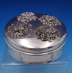 Chrysanthemum by Shreve Sterling Silver Jewelry Case Rounded 1 3/4" x 5" (#7913)