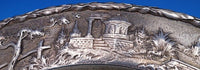Repousse by Kirk & Son Inc 925/1000 Silver Architectural Plate 2703 12.5" #8383