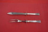 Columbine by Lunt Sterling Silver Steak Carving Set HH WS knife 10 1/4" fork 9"
