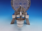 English Silverplate & Glass Whiskey Barrel Decanter by John Grinsell (#9214)