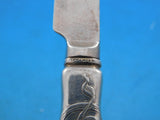 Lap Over Acid Etched by Tiffany Sterling Silver Dessert Knife HH SP w/ Seaweed