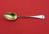 Russian Sterling Silver Teaspoon mark 84=.875 GW frosted brite-cut  6 1/8"