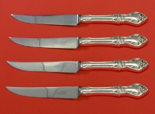 Afterglow by Oneida Sterling Silver Steak Knife Set HHWS 4pc 8 1/2" Custom