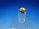 English Victorian Sterling Silver & Glass Dresser Jar Round London 1896 (#6631)