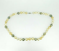 8.5-10mm Tahitian South Sea Multi Color Pearl Necklace (#J4414)