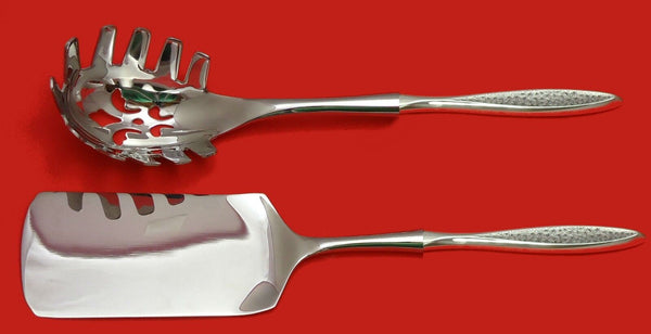 Snowflake by International Sterling Italian Pasta Server Set 2pc HHWS Custom
