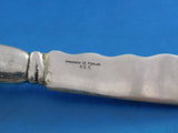 Lap Over Edge Acid Etched Tiffany Sterling Silver Fish Knife Octopus Sea 7 7/8"