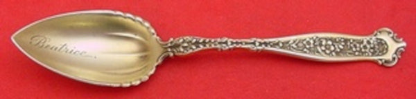Dresden by Whiting Sterling Silver Grapefruit Spoon Vermeil "Beatrice" 5 1/4"
