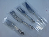 Royal Danish by International Sterling Silver Deluxe Charcuterie Set 4pc Custom