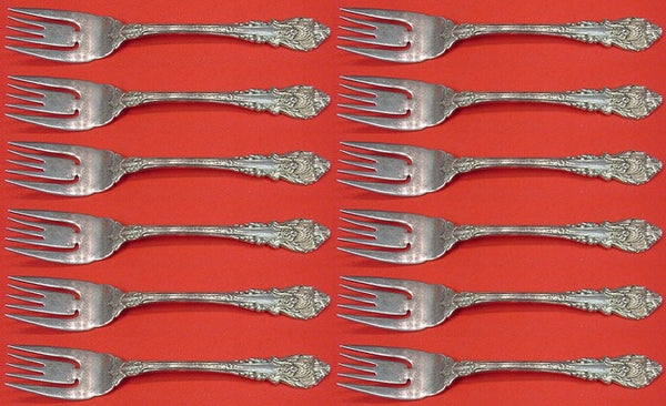 Sir Christopher by Wallace Sterling Silver Salad Fork Set 12 pieces 6 1/2"