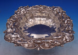 Whiting Sterling Silver Fruit Bowl with Flowers #6013 1 1/2" x 10 1/2" (#8857)