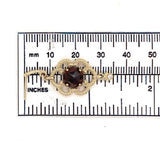 14k Yellow Gold 5 Carat TW Genuine Natural Garnet Double Drop Earrings (#J6321)